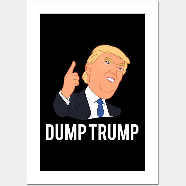 Dump Trump 2020 Wall Art by iniandre